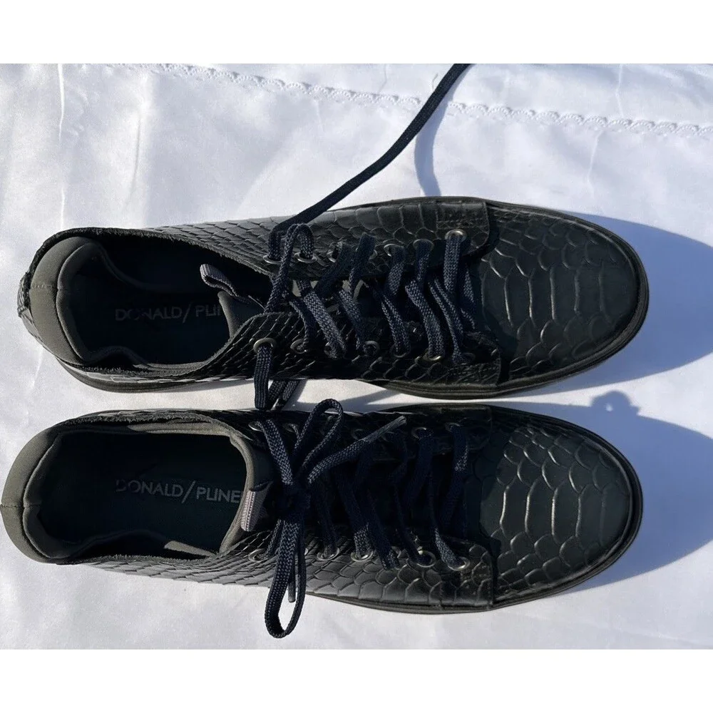 Donald Pliner Rand Python Sneakers Men’s 9.5 M Shoes Brazil Emb Leather Shoes